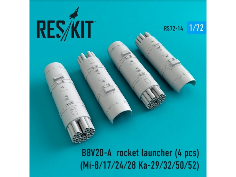 B8v20-А Rocket Launcher (4 Pcs) (Mi-8/17/24/28 Ka-29/32/50/52) - zdjęcie 1 B8v20-А Rocket Launcher (4 Pcs) (Mi-8/17/24/28 Ka-29/32/50/52) - zdjęcie 1