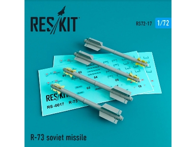 R-73 Soviet Missile (4 Pcs) (Mig-29, Su-27/30/32/33/35/37) - zdjęcie 1