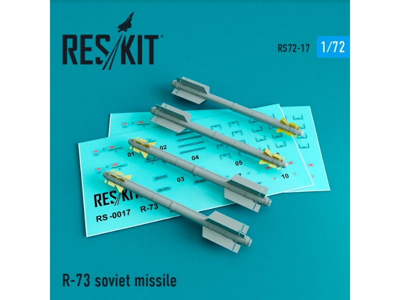 R-73 Soviet Missile (4 Pcs) (Mig-29, Su-27/30/32/33/35/37) - zdjęcie 1 R-73 Soviet Missile (4 Pcs) (Mig-29, Su-27/30/32/33/35/37) - zdjęcie 1
