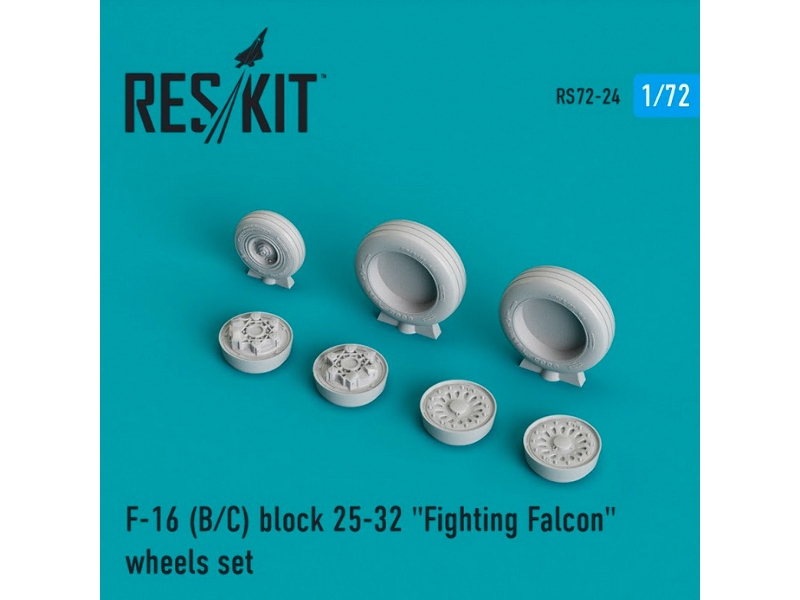 General Dynamics F-16 (B/C) Block 29-39 Fighting Falcon Wheels Set - zdjęcie 1 General Dynamics F-16 (B/C) Block 29-39 Fighting Falcon Wheels Set - zdjęcie 1