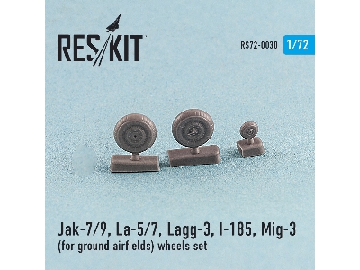 Jak-7/9, La-5/7, Lagg-3, I-185, Mig-3 (For Ground Airfields) Wheels Set - zdjęcie 2