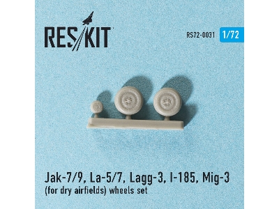 Jak-7/9, La-5/7, Lagg-3, I-185, Mig-3 (For Dry Airfields) Wheels Set - zdjęcie 2