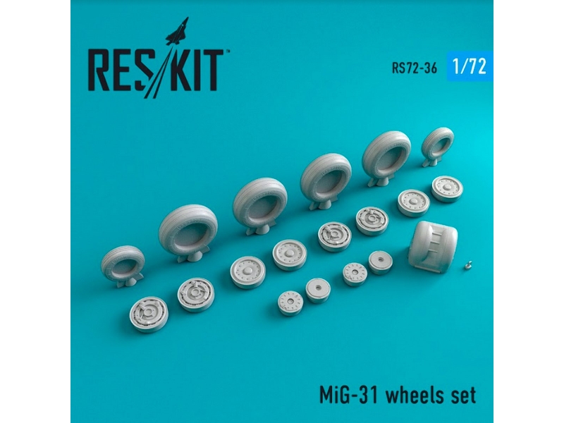 Mig-31 Wheels Set - zdjęcie 1