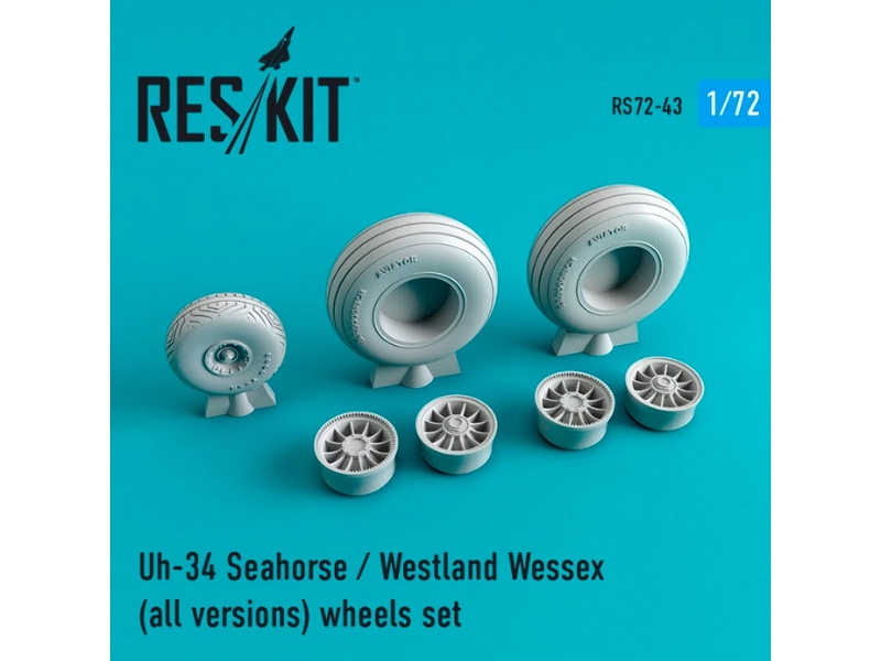 Uh-34 Seahorse / Westland Wessex (All Versions) Wheels Set - zdjęcie 1