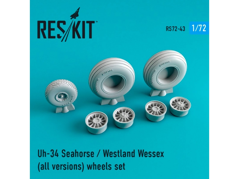 Uh-34 Seahorse / Westland Wessex (All Versions) Wheels Set - zdjęcie 1 Uh-34 Seahorse / Westland Wessex (All Versions) Wheels Set - zdjęcie 1