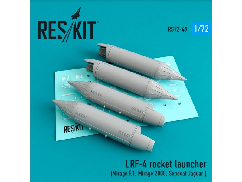 Lrf-4 Rocket Launcher (4 Pcs) (Mirage F.1, Mirage 2000, Sepecat Jaguar ) - zdjęcie 1 Lrf-4 Rocket Launcher (4 Pcs) (Mirage F.1, Mirage 2000, Sepecat Jaguar ) - zdjęcie 1