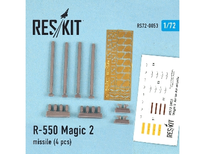 R-550 Magic-2 Missile (4 Pcs) (Mirage F.1, Mirage 2000, Mirage Iii, Rafale, Super Etendard) - zdjęcie 2