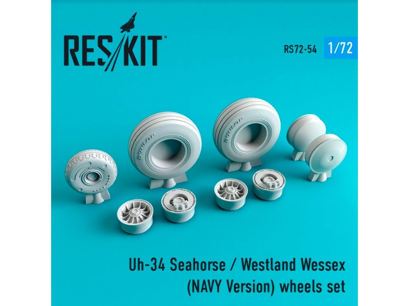 Uh-34 Seahorse / Westland Wessex (Navy Version) Wheels Set - zdjęcie 1