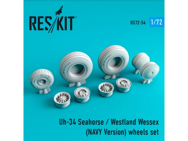 Uh-34 Seahorse / Westland Wessex (Navy Version) Wheels Set - zdjęcie 1 Uh-34 Seahorse / Westland Wessex (Navy Version) Wheels Set - zdjęcie 1