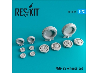 Mig-25 Wheels Set - zdjęcie 1