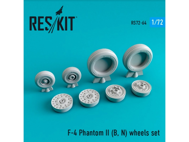 F-4 Phantom Ii (B, N) Wheels Set - zdjęcie 1 F-4 Phantom Ii (B, N) Wheels Set - zdjęcie 1