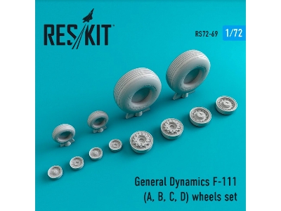 General Dynamics F-111 (A, B, C, D) Wheels Set - zdjęcie 1