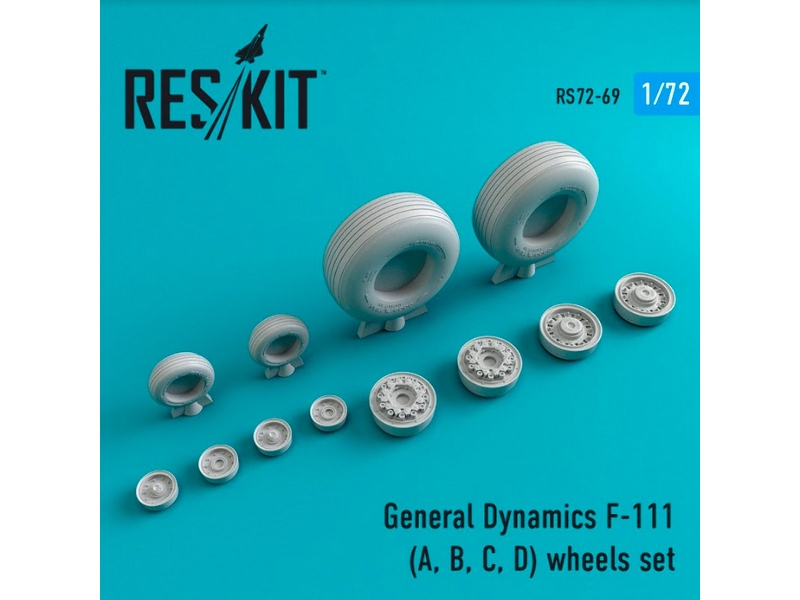 General Dynamics F-111 (A, B, C, D) Wheels Set - zdjęcie 1 General Dynamics F-111 (A, B, C, D) Wheels Set - zdjęcie 1