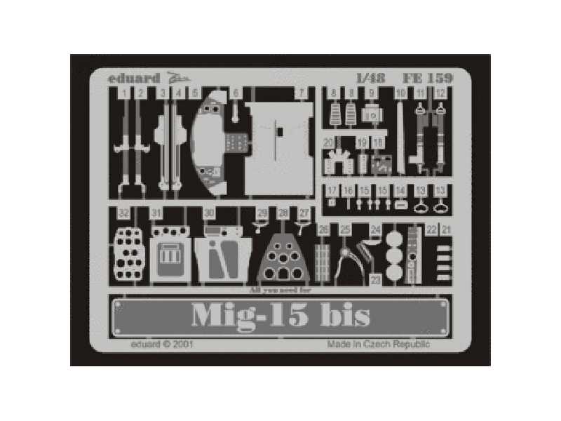 MiG-15bis 1/48 - Tamiya - blaszki - zdjęcie 1 MiG-15bis 1/48 - Tamiya - blaszki - zdjęcie 1