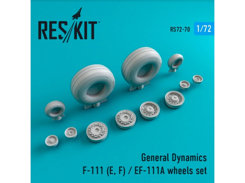 General Dynamics F-111 (E, F) / Ef-111a Wheels Set - zdjęcie 1