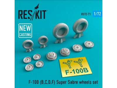 North American F-100 Super Sabre Wheels Set - zdjęcie 1