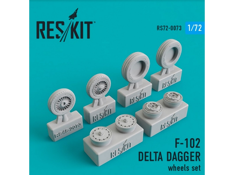 Convair F-102 Delta Dagger Wheels Set - zdjęcie 1