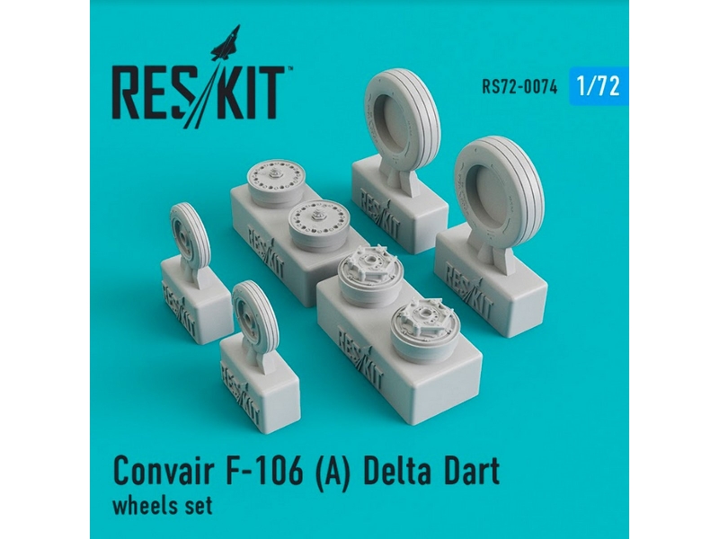 Convair F-106 (A) Delta Dart Wheels Set - zdjęcie 1 Convair F-106 (A) Delta Dart Wheels Set - zdjęcie 1
