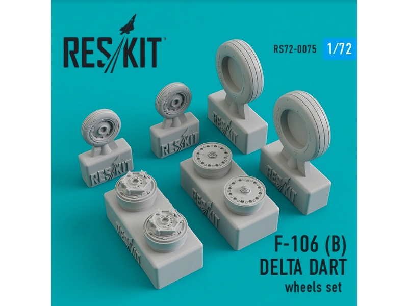 Convair F-106 (B) Delta Dart Wheels Set - zdjęcie 1 Convair F-106 (B) Delta Dart Wheels Set - zdjęcie 1