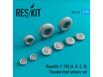Republic F-105 (A, B, C, D) Thunderchief Wheels Set - zdjęcie 1