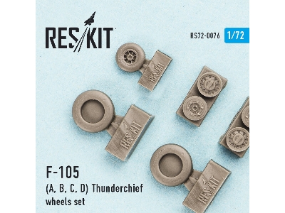 Republic F-105 (A, B, C, D) Thunderchief Wheels Set - zdjęcie 2