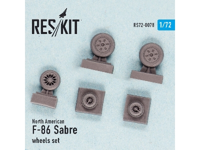 North American F-86 Sabre Wheels Set - zdjęcie 2