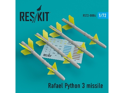 Rafael Python 3 Missile (4 Pcs) (Iai Kfir, F-15c/I, F-16i, Jf-17, Mig-21, Mirage F.1) - zdjęcie 1