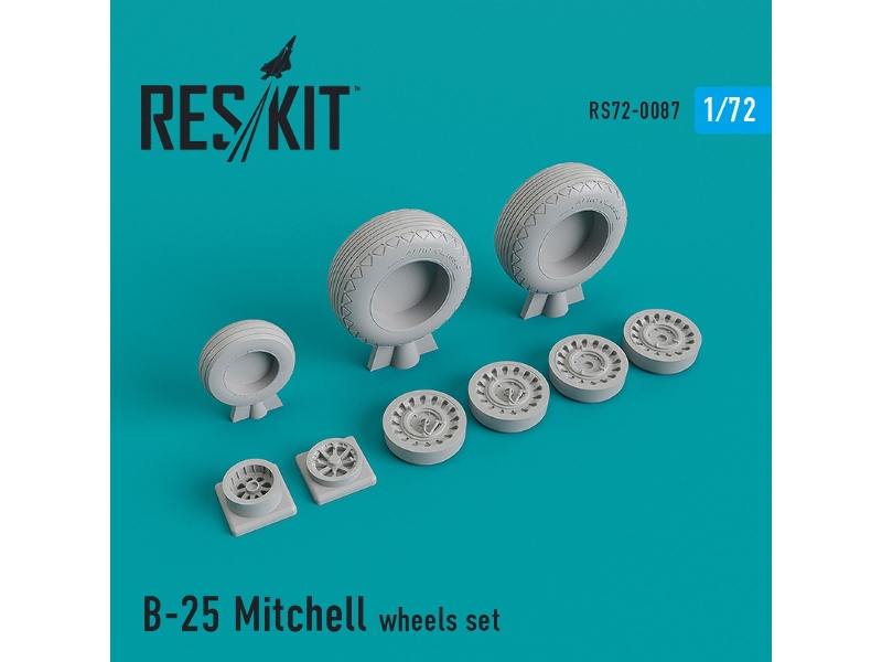 B-25 Mitchell Wheels Set - zdjęcie 1 B-25 Mitchell Wheels Set - zdjęcie 1