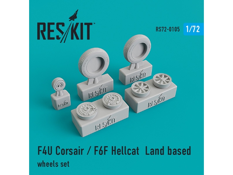 F4u Corsair / F6f Hellcat Land Based Wheels Set - zdjęcie 1 F4u Corsair / F6f Hellcat Land Based Wheels Set - zdjęcie 1