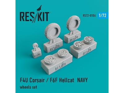 F4u Corsair / F6f Hellcat Navy Wheels Set - zdjęcie 1
