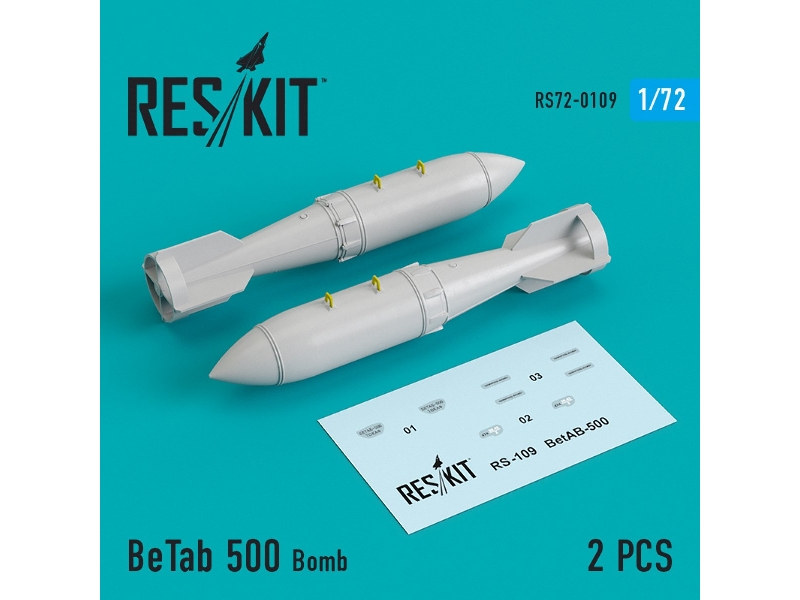 Betab 500 Bomb (2 Pcs) (Su-17/24/25/34, Mig-27) - zdjęcie 1 Betab 500 Bomb (2 Pcs) (Su-17/24/25/34, Mig-27) - zdjęcie 1