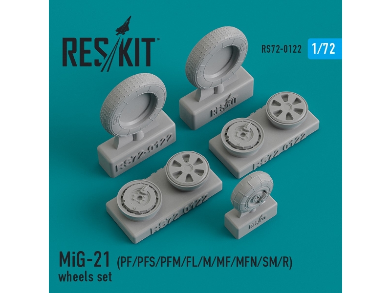 Mig-21 (Pf/Pfs/Pfm/Fl/M/Mf/Mfn/Sm/R) Wheels Set - zdjęcie 1