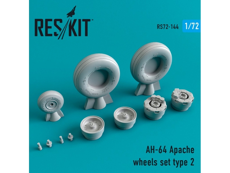 Ah-64 Apache Wheels Set Type 2 - zdjęcie 1 Ah-64 Apache Wheels Set Type 2 - zdjęcie 1