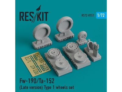 Fw-190/Ta-152 (Late Version) Type 1 Wheels Set - zdjęcie 1