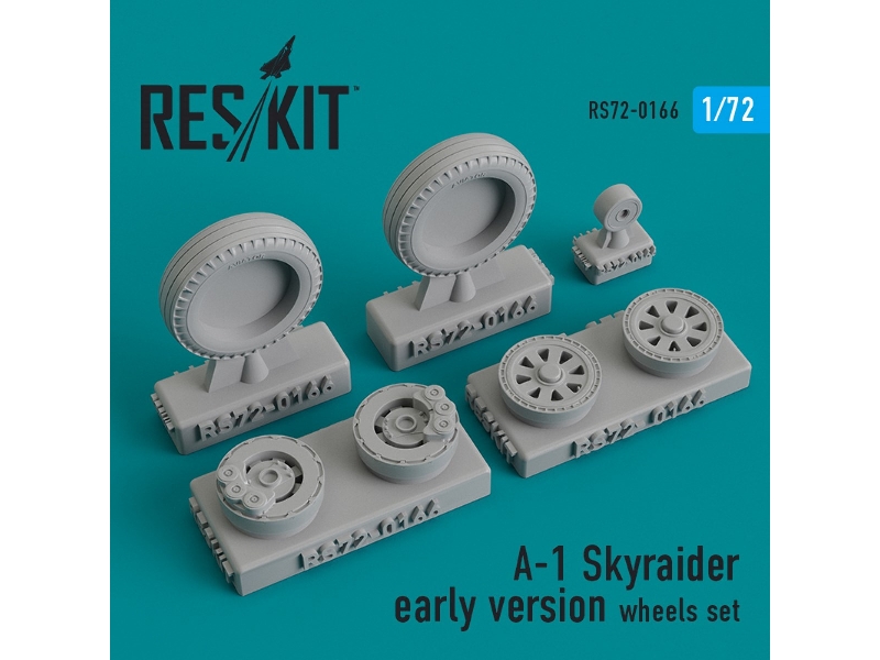 A-1 Skyraider Early Version Wheels Set - zdjęcie 1