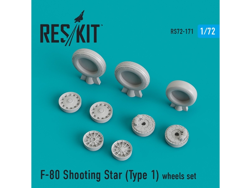 F-80 Shooting Star (Type 1) Wheels Set - zdjęcie 1 F-80 Shooting Star (Type 1) Wheels Set - zdjęcie 1