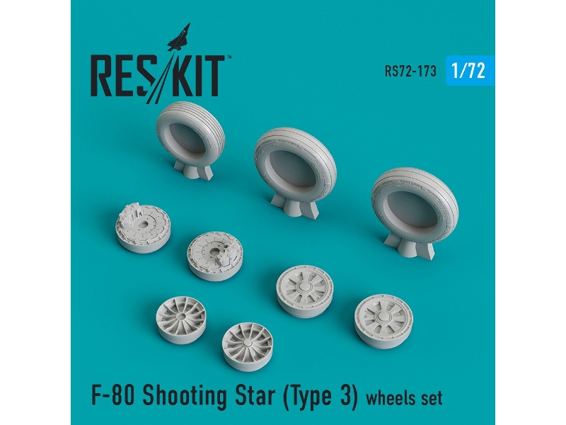 F-80 Shooting Star (Type 3) Wheels Set - zdjęcie 1 F-80 Shooting Star (Type 3) Wheels Set - zdjęcie 1