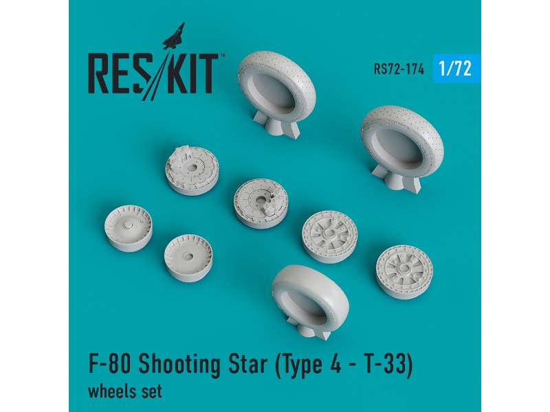 F-80 Shooting Star (Type 4 - T-33) Wheels Set - zdjęcie 1 F-80 Shooting Star (Type 4 - T-33) Wheels Set - zdjęcie 1