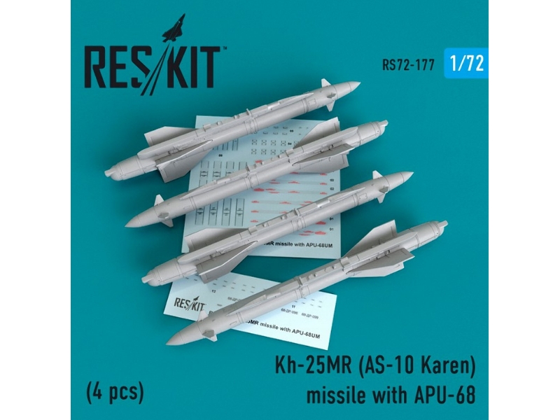 Kh-25mr (As-10 Karen) Missile With Apu-68 (4 Pcs) (Mig-23, Mig-27, Su-17, Su-24, Su-25) - zdjęcie 1 Kh-25mr (As-10 Karen) Missile With Apu-68 (4 Pcs) (Mig-23, Mig-27, Su-17, Su-24, Su-25) - zdjęcie 1