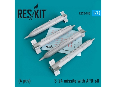 S-24 Missile With Apu-68 (4 Pcs) Mig-21, Mig-23, Mig-27, Mig-29,su-7, Su17, Su-25, Su-24, Mi-24 - zdjęcie 1