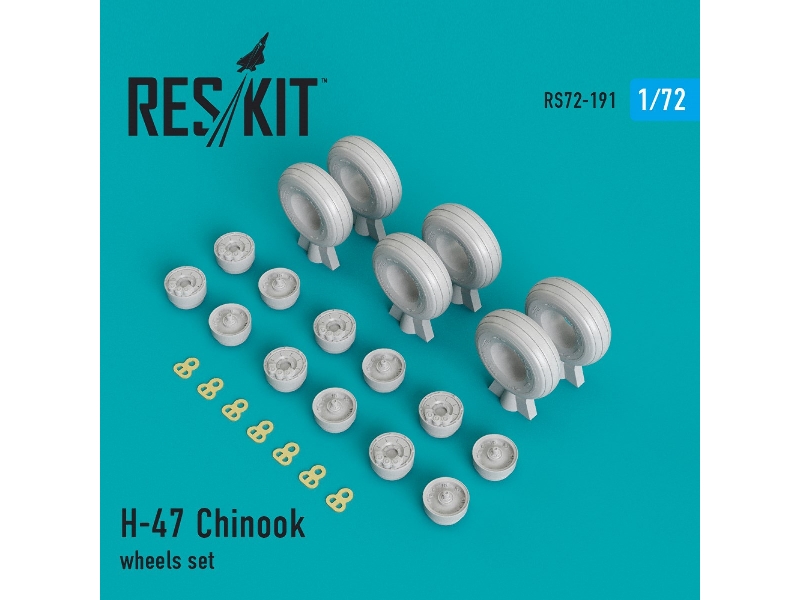H-47 Chinook Wheels Set - zdjęcie 1 H-47 Chinook Wheels Set - zdjęcie 1