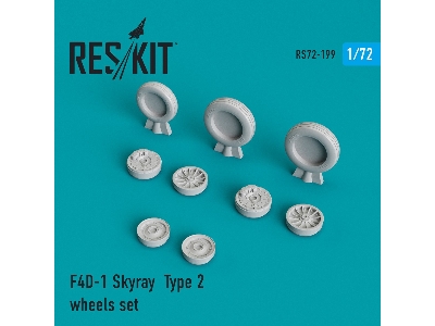 F4d-1 Skyray Type 2 Wheels Set - zdjęcie 1