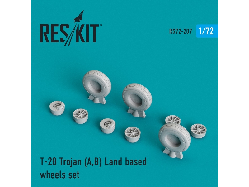 T-28 Trojan (A,b) Land Based Wheels Set - zdjęcie 1 T-28 Trojan (A,b) Land Based Wheels Set - zdjęcie 1