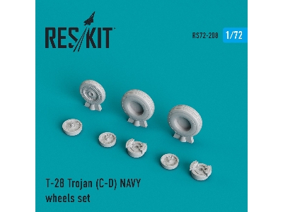 T-28 Trojan (C-d) Navy Wheels Set - zdjęcie 1