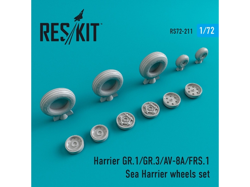 Harrier Gr.1/Gr.3/Av-8a/Frs.1/Sea Harrier Wheels Set - zdjęcie 1 Harrier Gr.1/Gr.3/Av-8a/Frs.1/Sea Harrier Wheels Set - zdjęcie 1