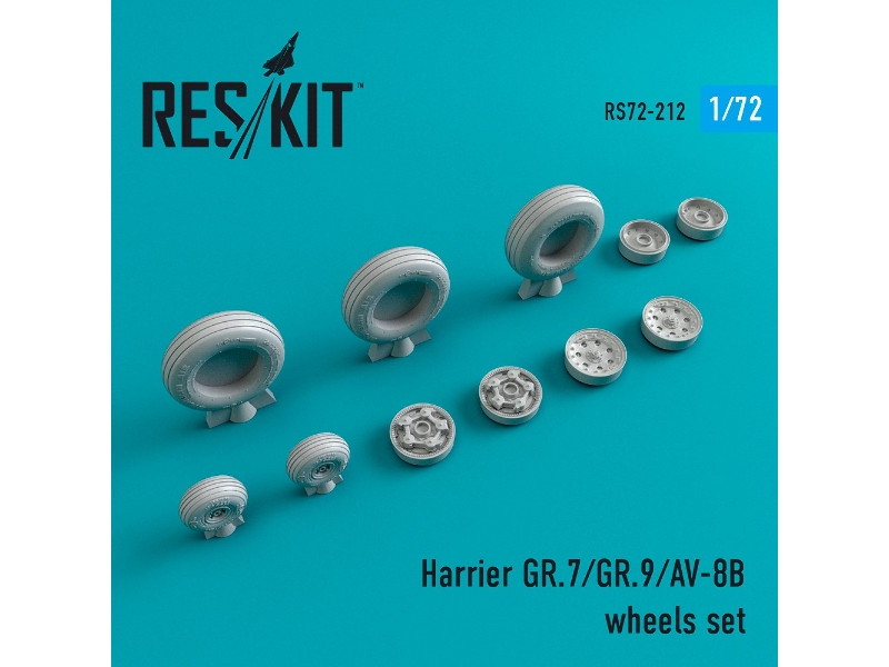 Harrier Gr.7/Gr.9/Av-8b Wheels Set - zdjęcie 1 Harrier Gr.7/Gr.9/Av-8b Wheels Set - zdjęcie 1