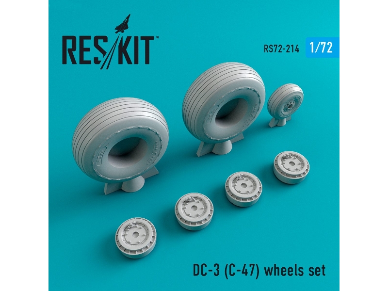 Dc- 3 (C-47) Wheels Set - zdjęcie 1 Dc- 3 (C-47) Wheels Set - zdjęcie 1