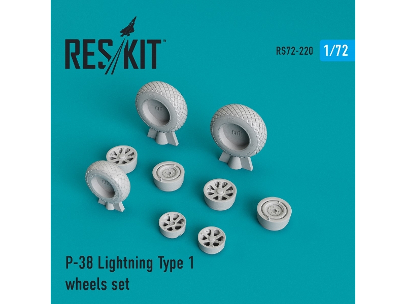 P-38 Lightning Type 1 Wheels Set - zdjęcie 1 P-38 Lightning Type 1 Wheels Set - zdjęcie 1
