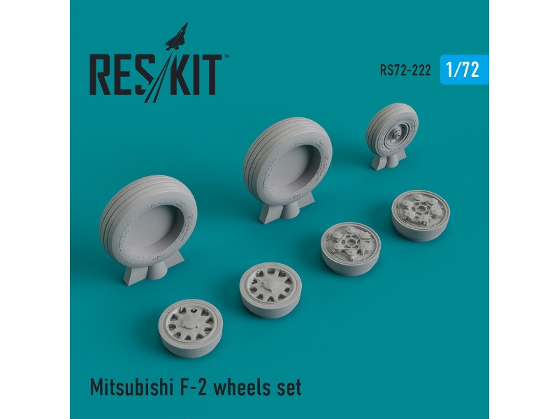 Mitsubishi F-2 Wheels Set - zdjęcie 1