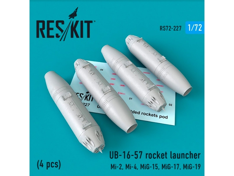 Ub-16-57 Rocket Launcher 4 Pcs Mi-2, Mi-4, Mig-15, Mig-17, Mig-19 - zdjęcie 1